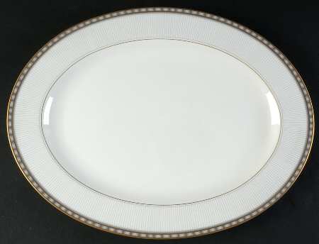 Precious Gold 14" Oval Serving Platter