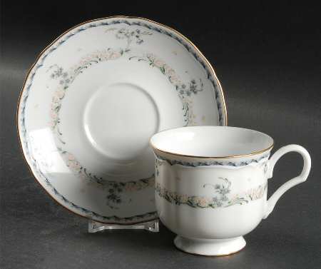 Priscilla Footed Cup & Saucer Set