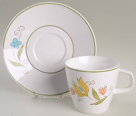 Provincial Flat Cup & Saucer Set