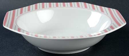 Preppie Pink 9" Round Vegetable Bowl