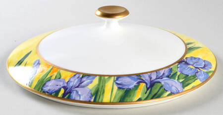 Purple Iris Lid for Round Vegetable