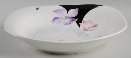 Purple Poppies Coupe Soup Bowl