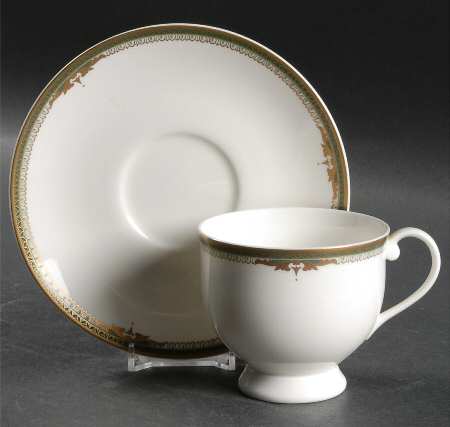 Queen's Court Footed Cup & Saucer Set by Mikasa