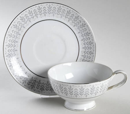 Radcliffe Footed Cup & Saucer Set by Mikasa