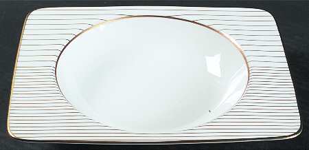 Radiance Gold Large Rim Soup Bowl