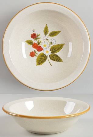 Raspberry Hill Rim Soup Bowl