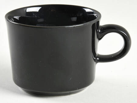 Rainbow Black Marble Flat Cup