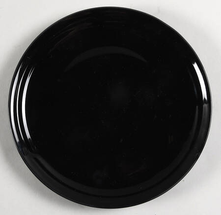Rainbow Black Marble Salad Plate