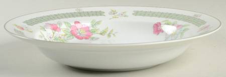 Rambling Rose Rim Soup Bowl