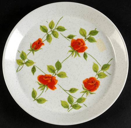 Rambling Rose Salad Plate