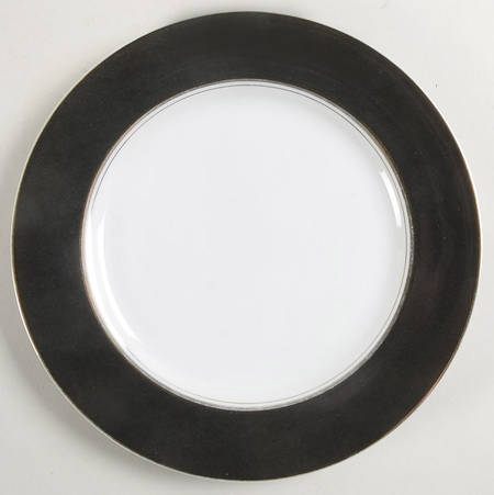 Raven Black Salad Plate