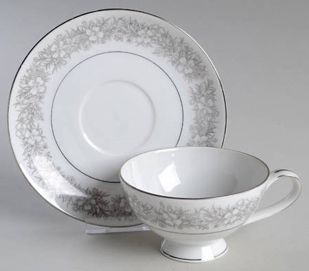 Footed Cup & Saucer Set