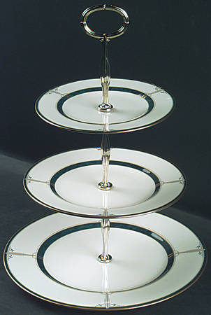 Regalaire 13 7/8"-14 1/4" 3-Tiered Serving Tray(DP,SP,BB) HC