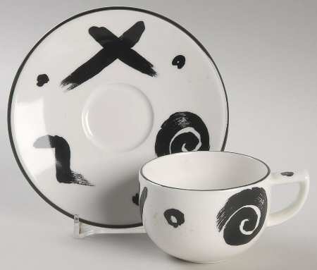 Reggae Flat Demitasse Cup & Saucer Set
