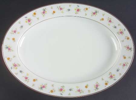 Remembrance 14" Oval Serving Platter by Mikasa