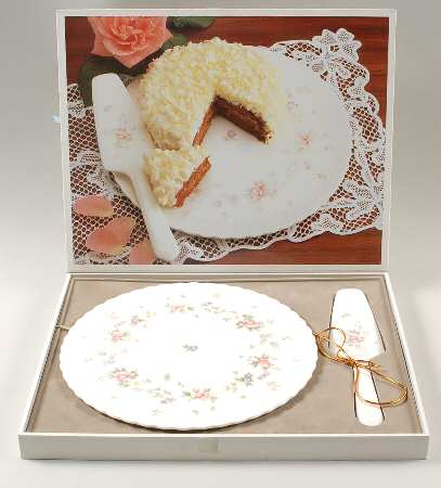 Remembrance Cake Plate & Solid Ceramic Server Set (Boxed)