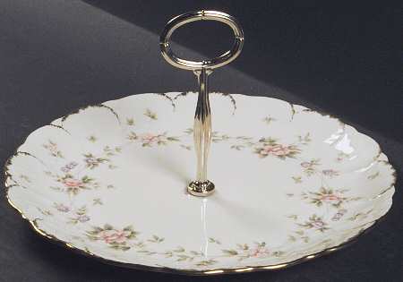 Remembrance Round Serving Plate with Center Handle (Dp) Hc