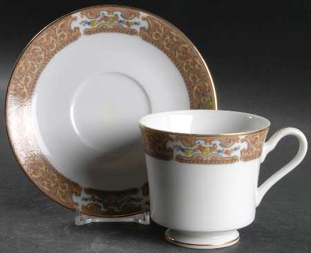 Renaissance Footed Cup & Saucer Set