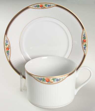 Regal Orchard Flat Cup & Saucer Set