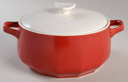 Red Poppy 2.25 Qt Round Covered Casserole