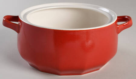Red Poppy 2.25 Qt Round Casserole No Lid