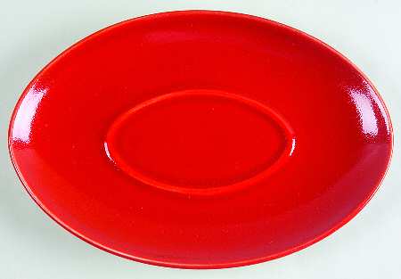 Red Poppy Underplate for Gravy Boat