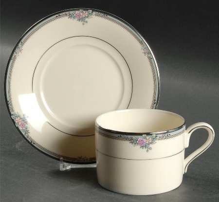 Regal Rose Flat Cup & Saucer Set