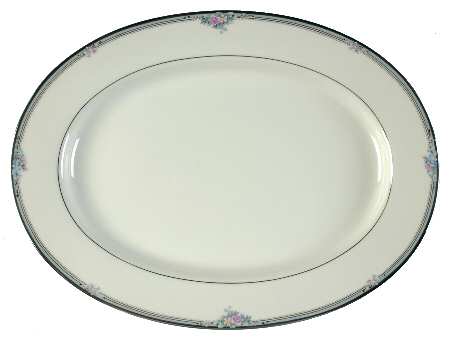 Regal Rose 14" Oval Serving Platter