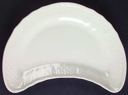 Renaissance White Crescent Salad Plate