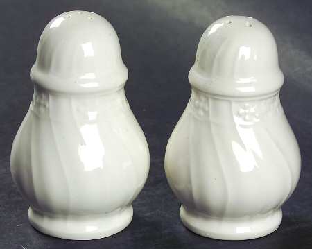 Renaissance White Salt & Pepper Set