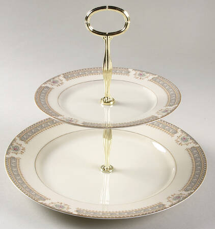 Richelieu 6 5/8"-10"  2 Tiered Serving Tray (Dp, Sp) HC