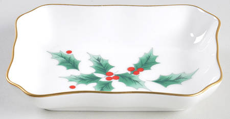 Ribbon Holly Small Chelsea Tray
