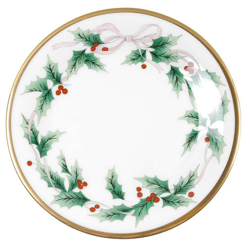 Ribbon Holly Bread & Butter Plate by Mikasa