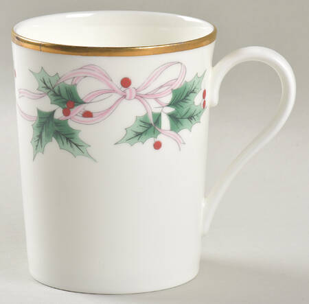 Ribbon Holly Mug