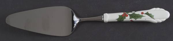 Ribbon Holly Pie & Cake Server with Stainless Blade