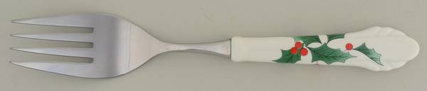 Ribbon Holly Cold Meat Fork