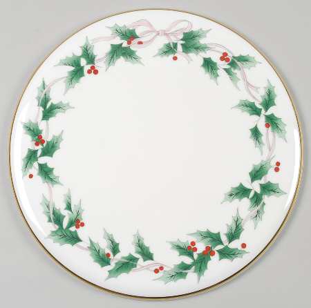 Ribbon Holly Cheese and Cracker Board
