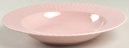Rose Blush Large Rim Soup Bowl