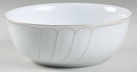 Rose Bisque 8" Round Vegetable Bowl