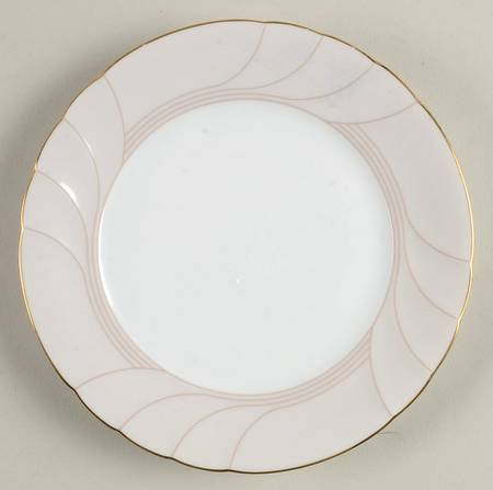 Rose Bisque Bread & Butter Plate