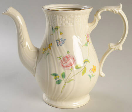 Rose Bouquet Coffee Pot No Lid