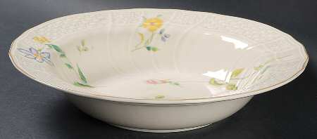 Rose Bouquet 10" Round Vegetable Bowl