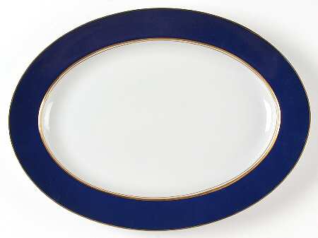 Royal Cobalt 14" Oval Serving Platter