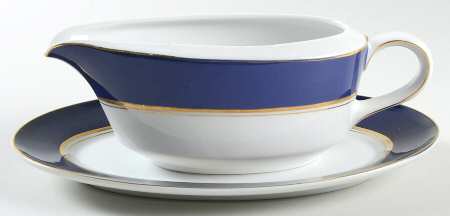 Royal Cobalt Gravy Boat & Underplate/Relish