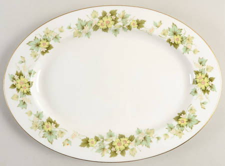 Rose Crest 14" Oval Serving Platter