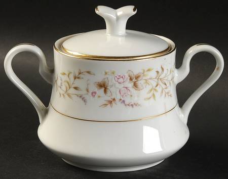 Rose Crest Sugar Bowl & Lid