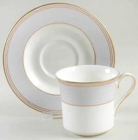 Royal Crest Flat Cup & Saucer Set