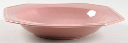Rose Gray Rim Soup Bowl