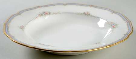 Romantic Garden Large Rim Soup Bowl