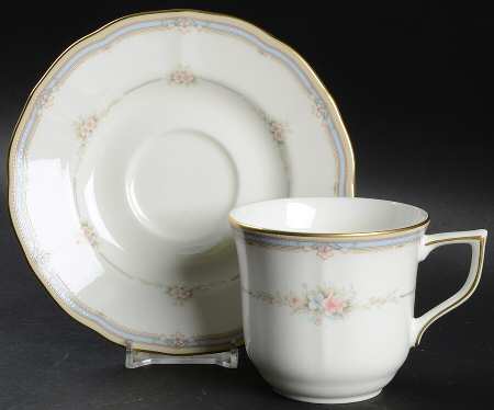 Romantic Garden Flat Cup & Saucer Set